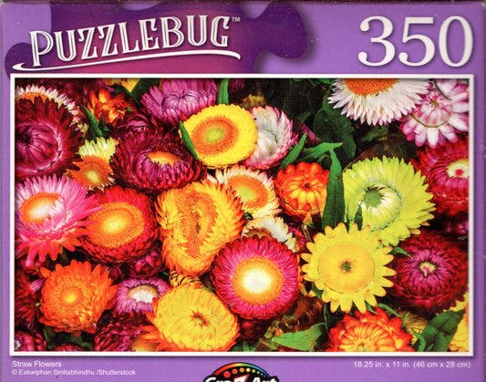 Straw Flowers - 350 Pieces Jigsaw Puzzle
