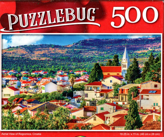Aerial View of Rogoznica, Croatia - 500 Pieces Jigsaw Puzzle