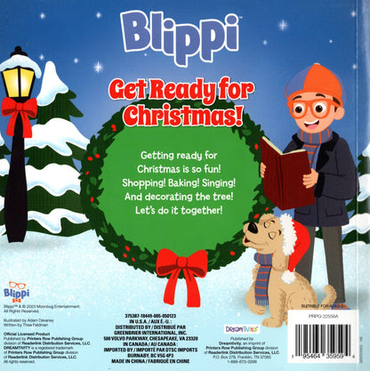 Blippi Get Ready for Christmas - Children's Book