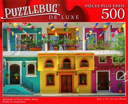 Old Streets of Puerto Vallarta, Mexico - 500 Pieces Deluxe Jigsaw Puzzle