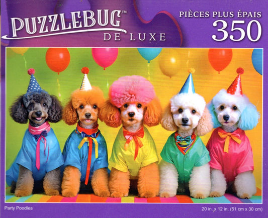 Party Poodles - 350 Pieces Jigsaw Deluxe Puzzle