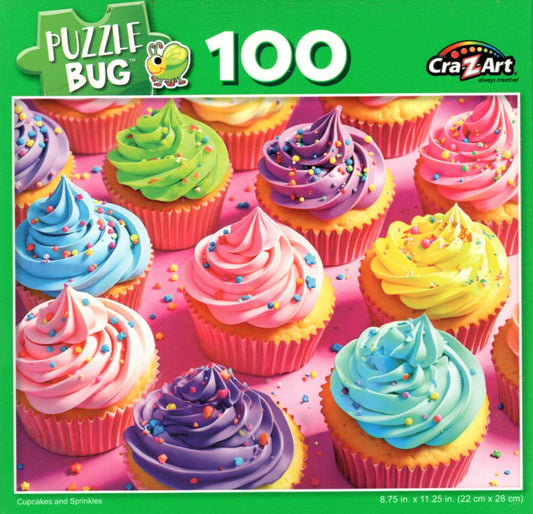 Cupcakes and Sprinkles - 100 Piece Jigsaw Puzzle