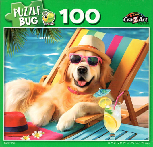 Sunny Pup - 100 Piece Jigsaw Puzzle