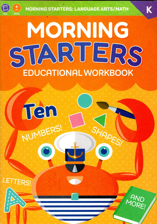 Kindergarten Includes: Reading - Math - Grammar & More - Morning Starters v 20