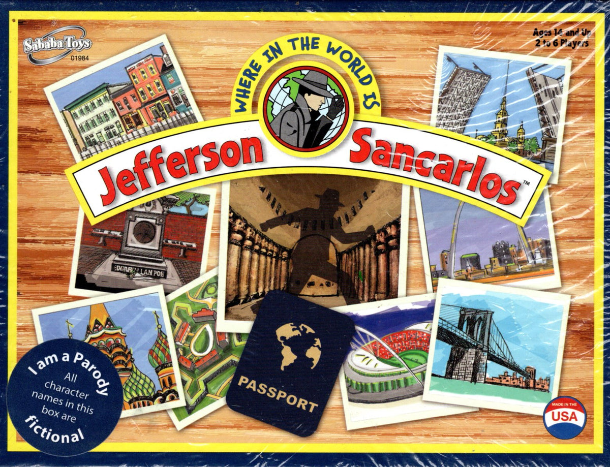 Where in the World Is Jefferson Sancarlos Game Mystery 14 & Up Sababa Toys