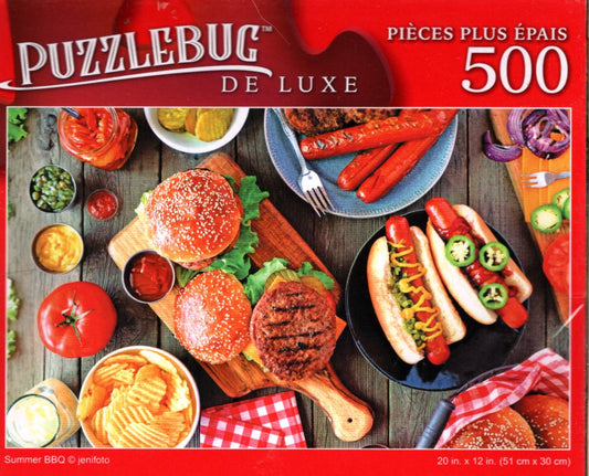 Summer BBQ - 500 Pieces Deluxe Jigsaw Puzzle