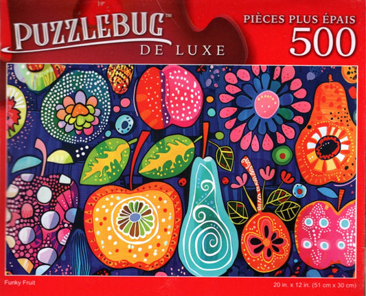 Funky Fruit - 500 Pieces Deluxe Jigsaw Puzzle
