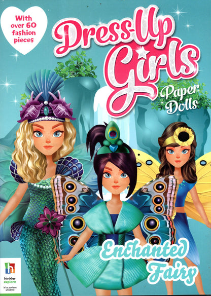 Dress-Up Girls Paper Dolls - Enchanted Fairs - Children Books