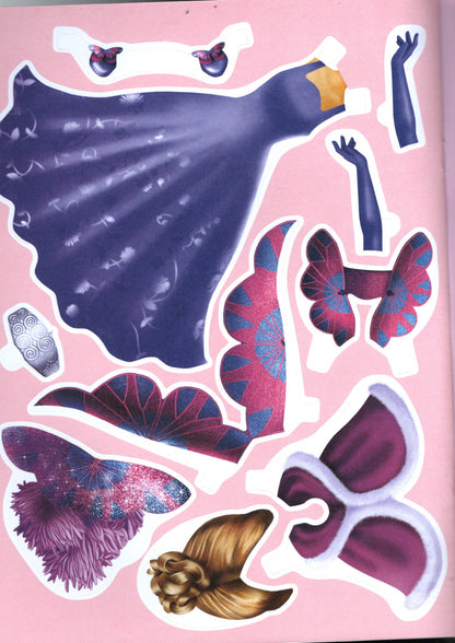 Dress-Up Girls Paper Dolls - Magical, Princess. Blossom, Enchanted - Books