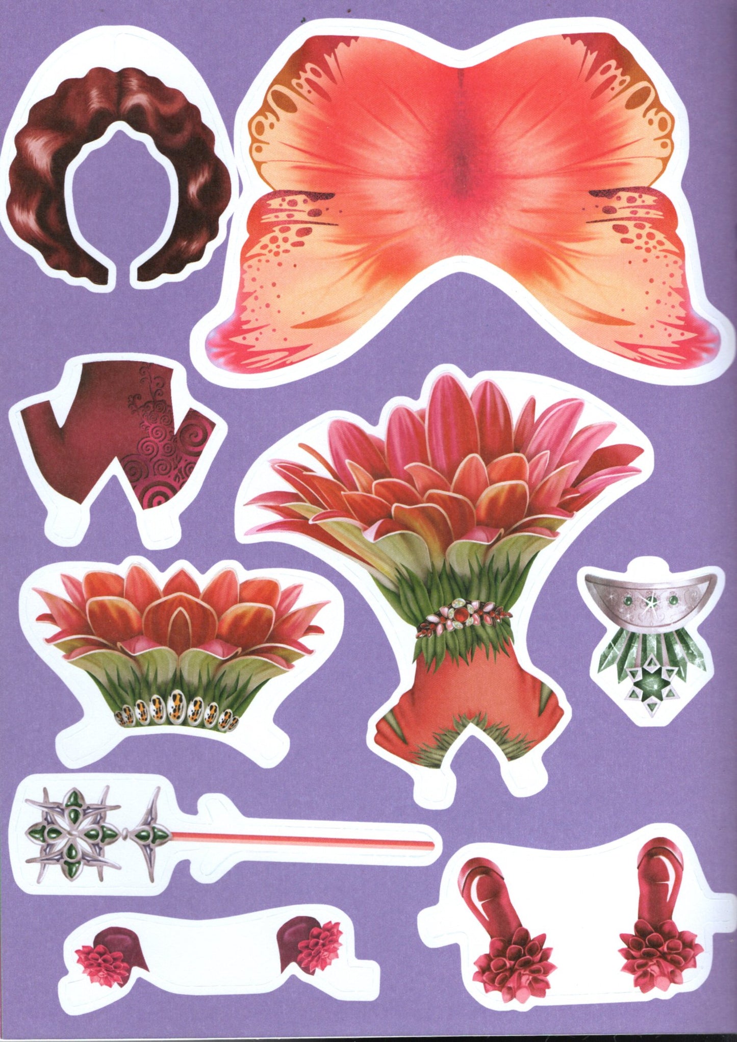 Dress-Up Girls Paper Dolls - Magical Fairs - Children Books