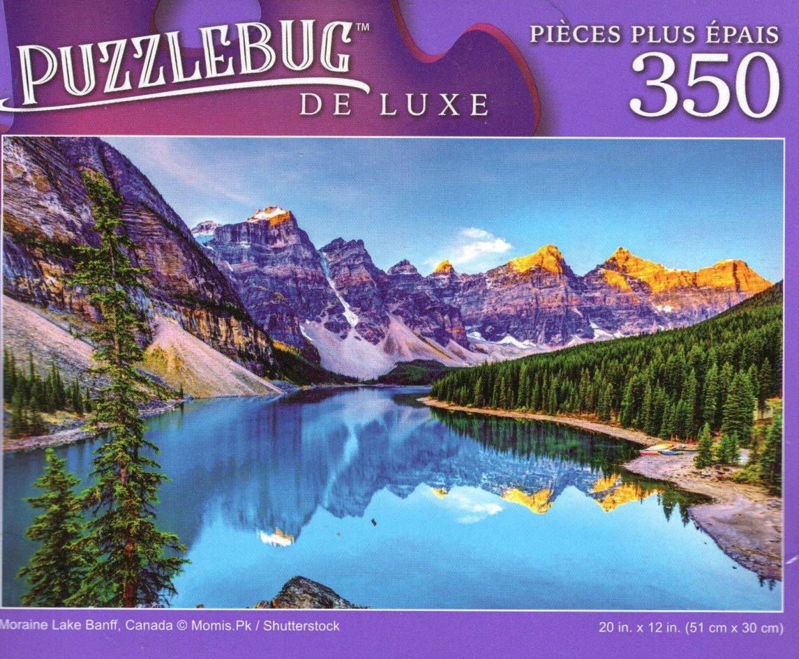 Mariane Lake Banff, Canada - 350 Pieces Jigsaw Deluxe Puzzle