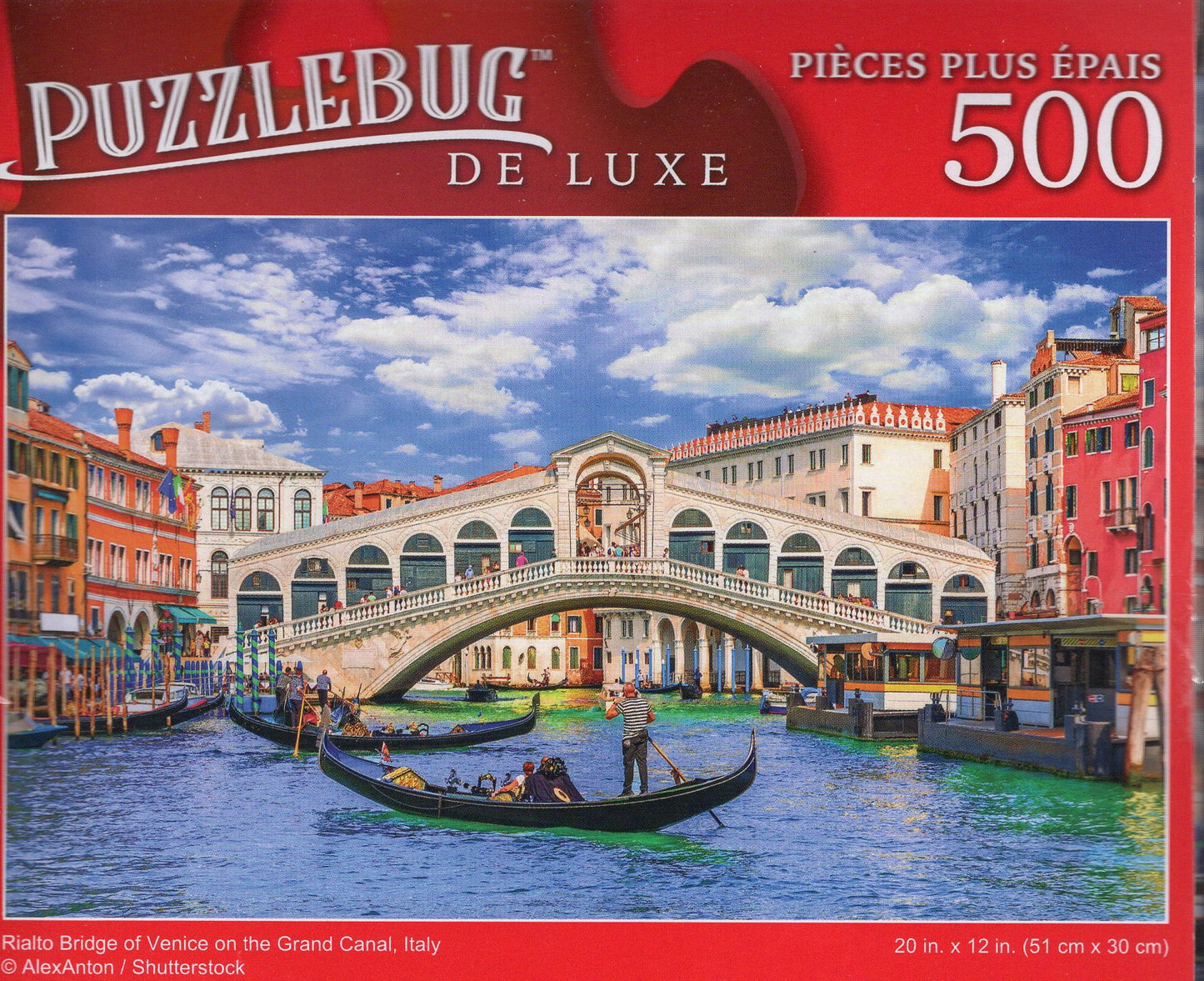Rialto Bridge of Venice on The Grand Canal, Italy - 500 Jigsaw Puzzle