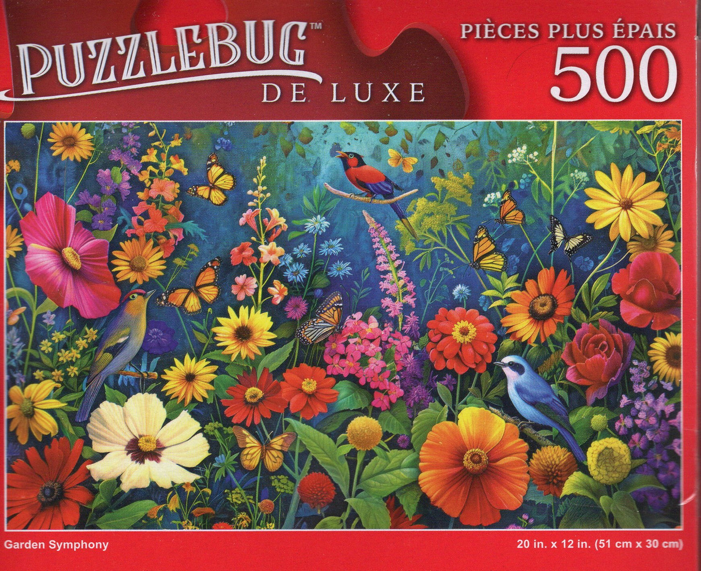 Garden Symphony - 500 Pieces Deluxe Jigsaw Puzzle