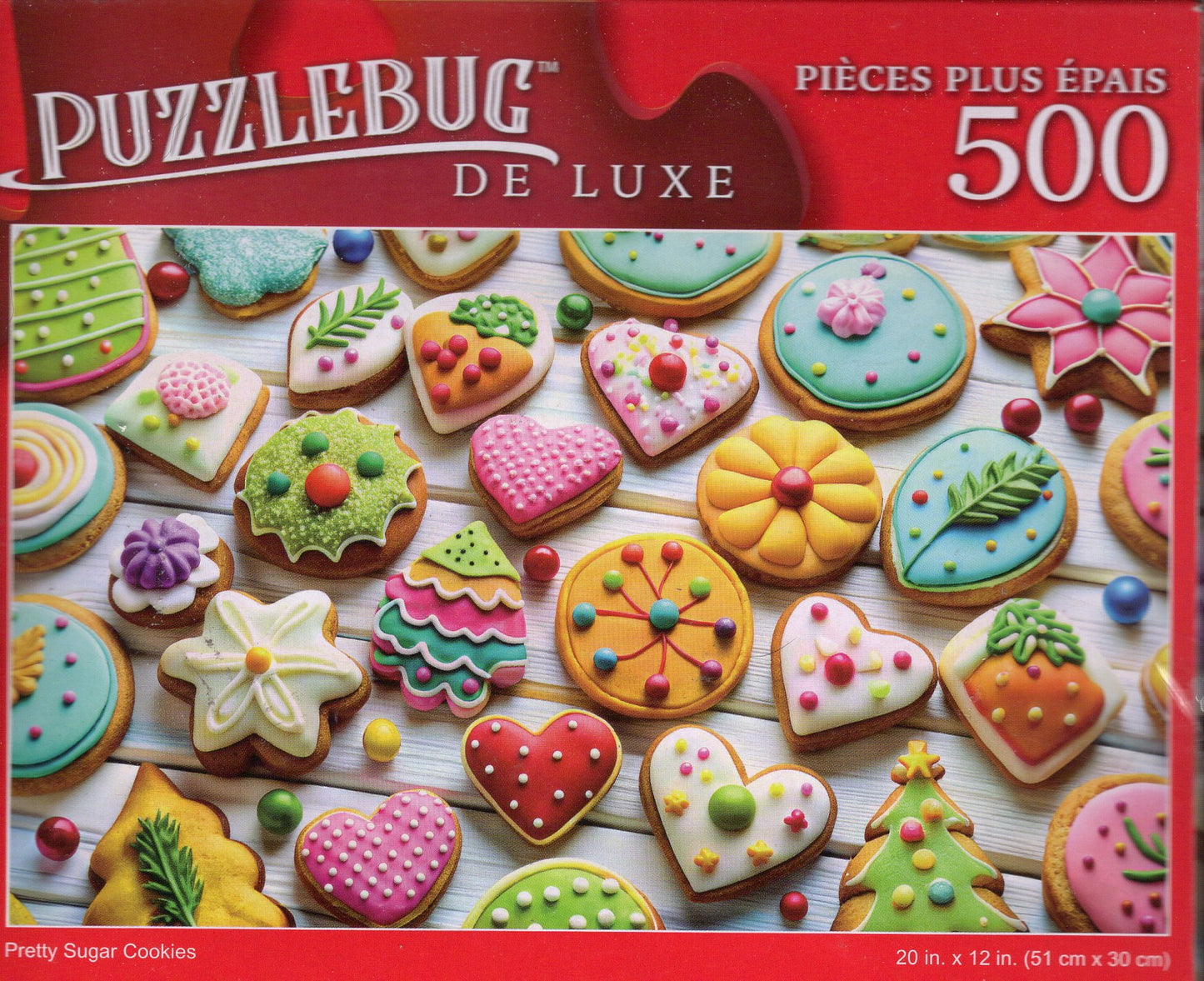 Pretty Sugar Cookies - 500 Pieces Deluxe Jigsaw Puzzle