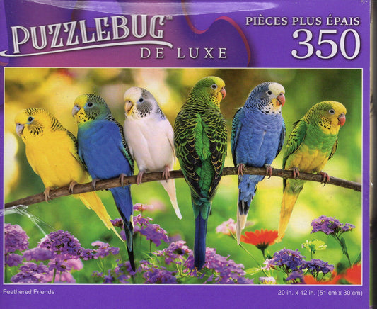 Feathered Friends - 350 Pieces Jigsaw Deluxe Puzzle