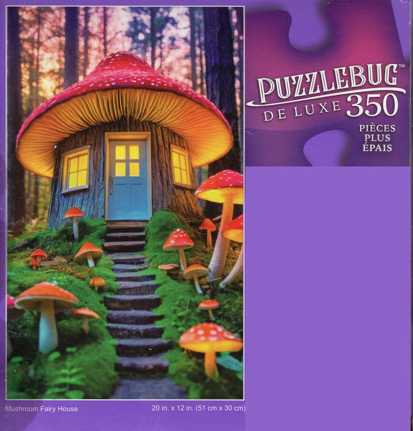 Mushroom Fairy House - 350 Pieces Jigsaw Deluxe Puzzle