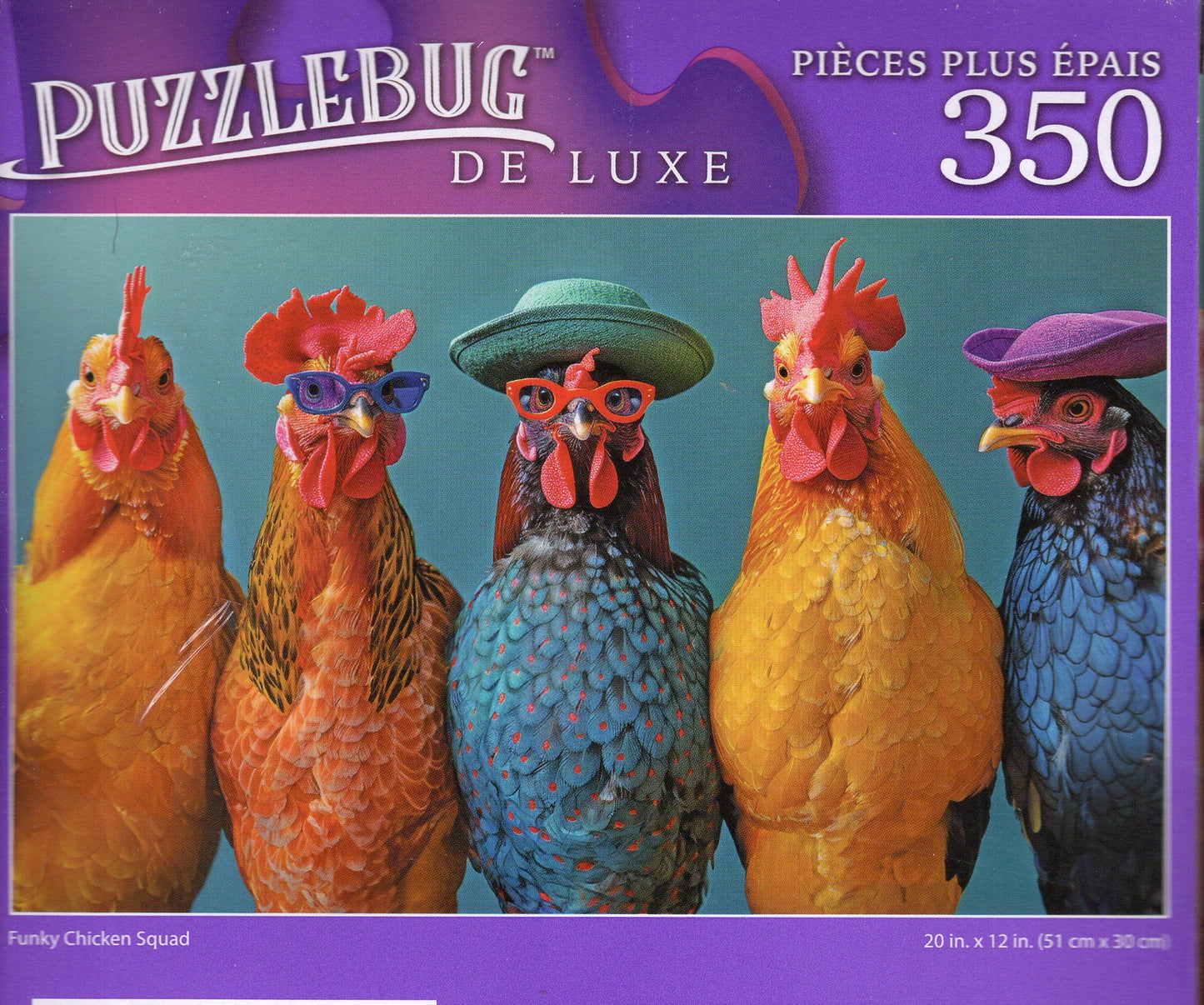 Funky Chicken Squad - 350 Pieces Jigsaw Deluxe Puzzle