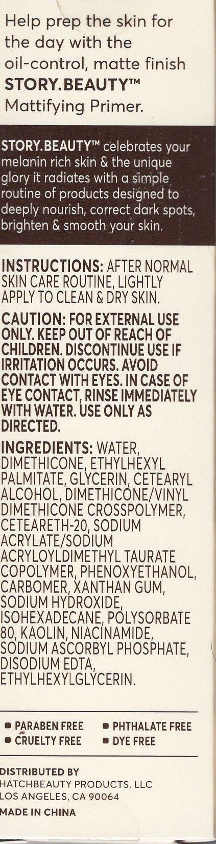 Story Mattifying Primer With Niacinamide Shea Butter/Kaolin Clay Oil Control Set