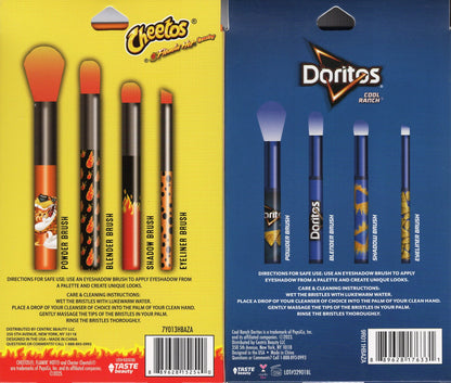 Cheetos Flamin Hot Crunchy & Doritos Cool Ranch - Cosmetic Brush Set