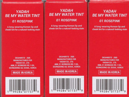 Yadah Be my water tint 01 rose pink (Set of 3 Pack)