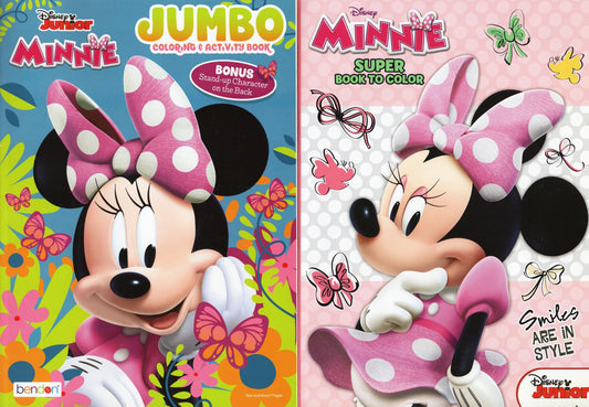Disney Minnie - Jumbo Coloring & Activity Book (Set of 2) v. 8