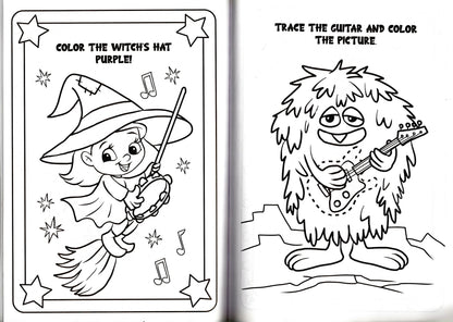 Pumpkin Patch & Monster Rock - Halloween Coloring & Activity Book (Set of 2)