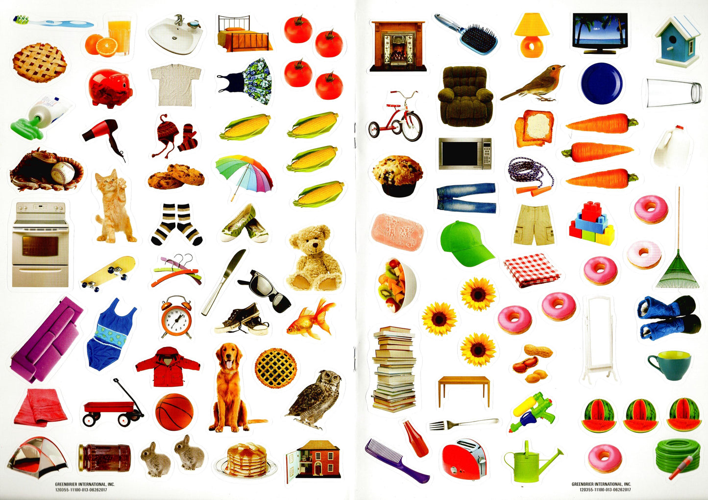 Sticker Activity Book - All Around-House, Things That Go, Words (Set of 3 Books)