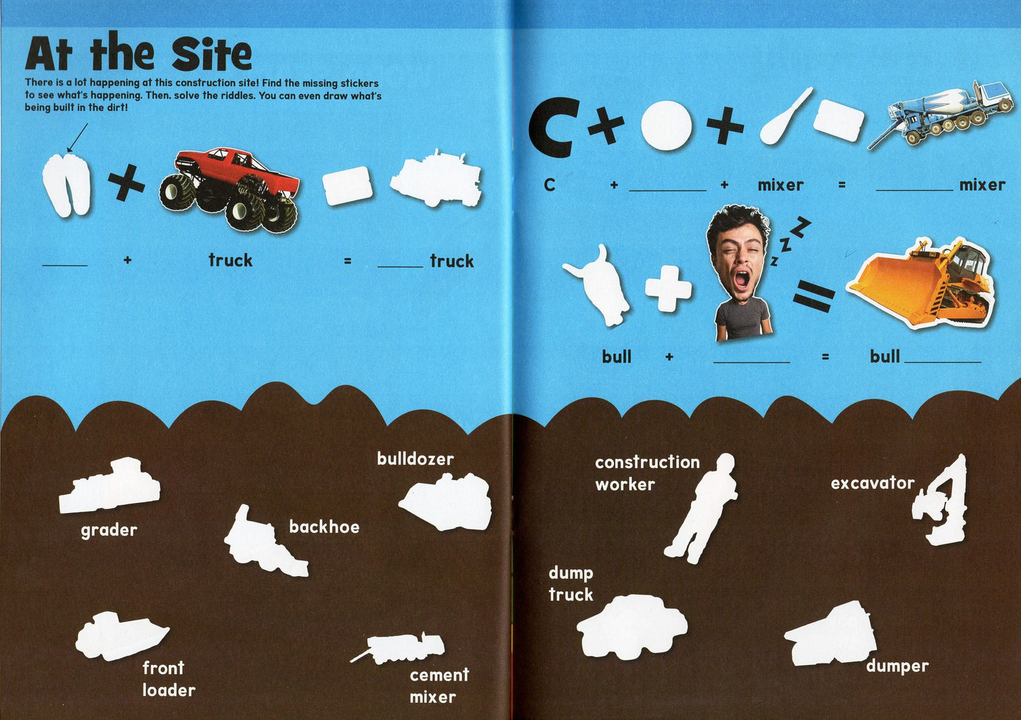 Sticker Activity Book - All Around-House, Things That Go, Words (Set of 3 Books)