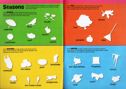 Sticker Activity Book - All Around-House, Things That Go, Words (Set of 3 Books)