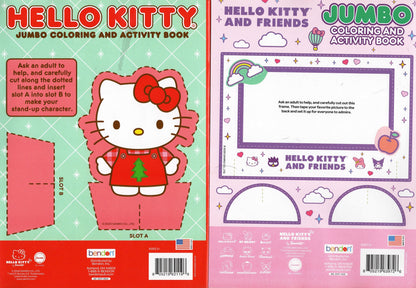 Hello Kitty & Hello Kitty and Friends - Jumbo Coloring & Activity Book (Set of 2)