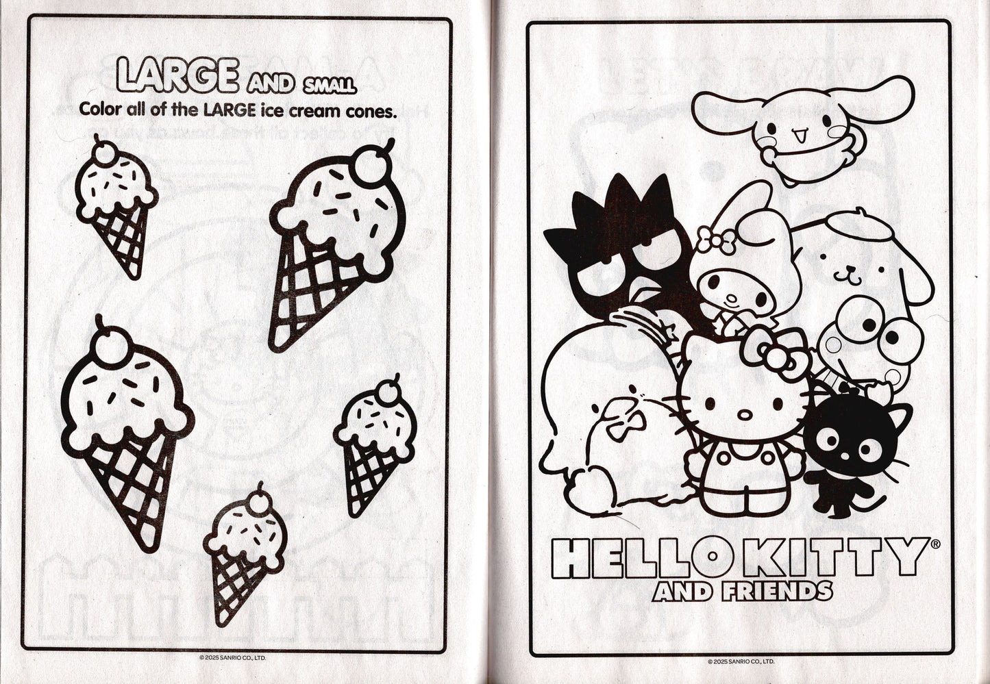 Hello Kitty & Hello Kitty and Friends - Jumbo Coloring & Activity Book (Set of 2)