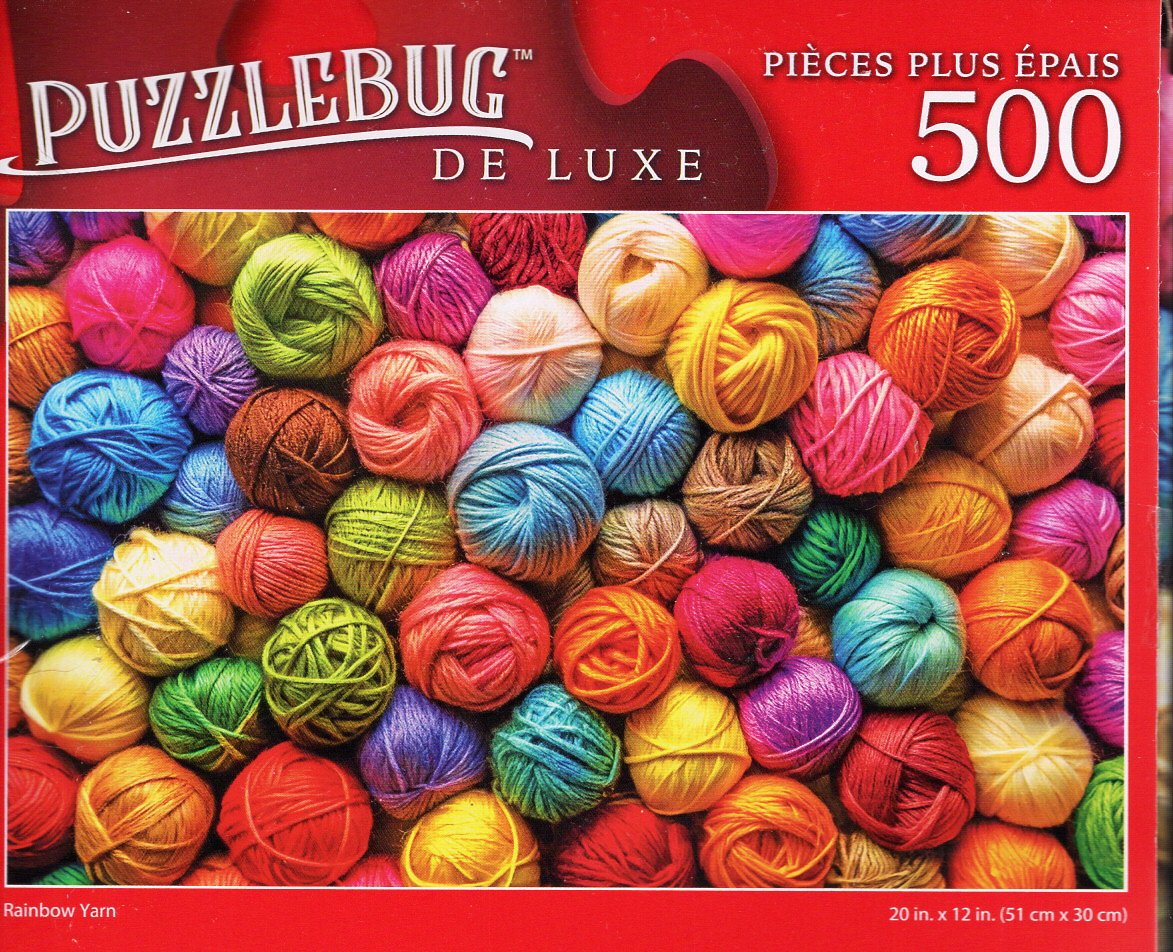 Rainbow Yarn - 500 Pieces Deluxe Jigsaw Puzzle