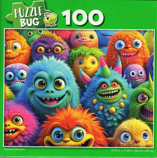 Whimsical Monsters - 100 Piece Jigsaw Puzzle