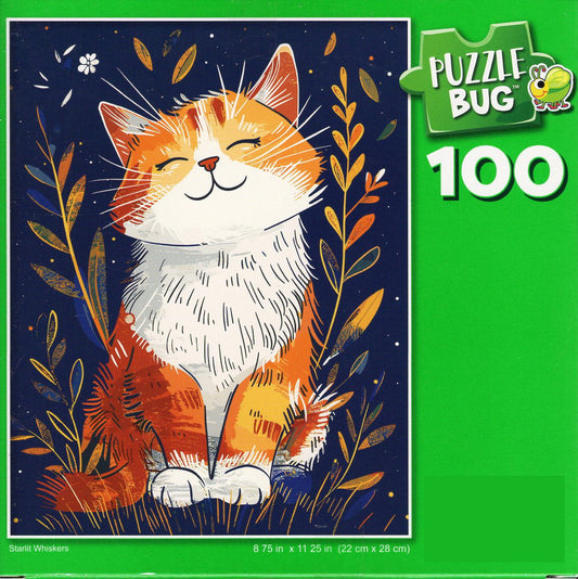 Starlit Whiskers - 100 Piece Jigsaw Puzzle
