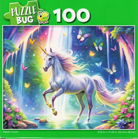 Majestic Unicorn - 100 Piece Jigsaw Puzzle