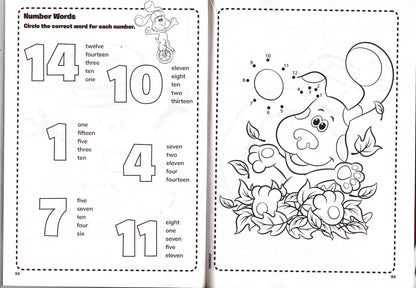 Educational Workbooks - Nickelodeon Blue`s Clues & you! Count & Connect