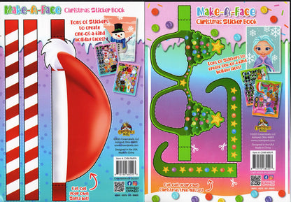 Christmas Sticker Book - Make-A-Face - Over 100 Stickers! each book Sticker Book