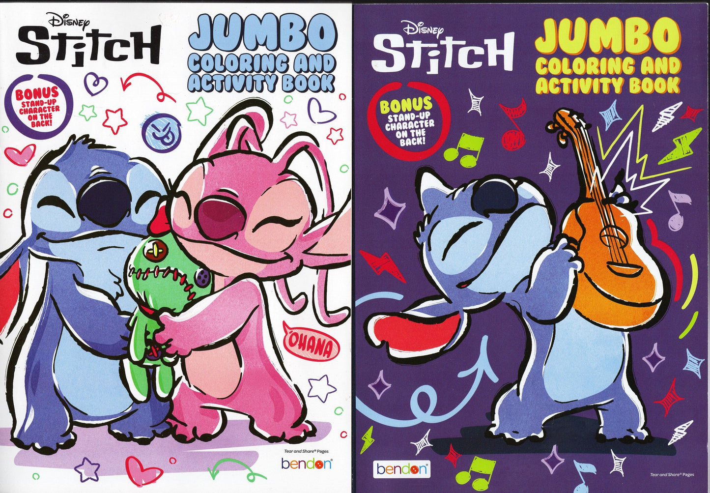 Stitch - Jumbo Coloring & Activity Book (Set of 2 Books)
