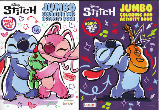Stitch - Jumbo Coloring & Activity Book (Set of 2 Books)