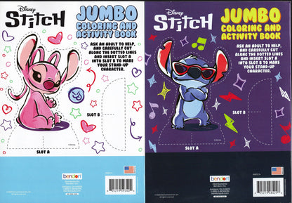 Stitch - Jumbo Coloring & Activity Book (Set of 2 Books)