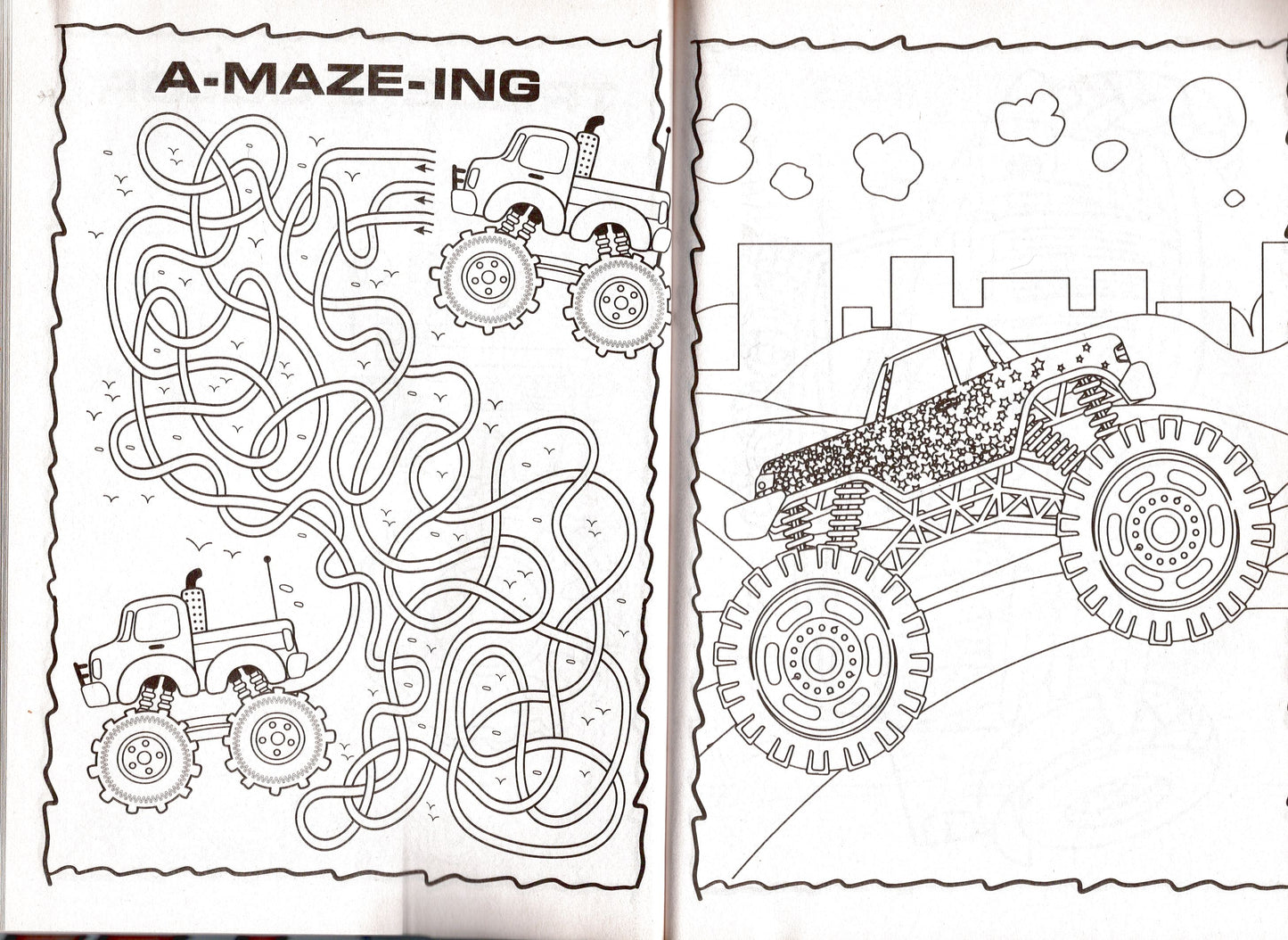 Monster Trucks - Jumbo Coloring & Activity Book