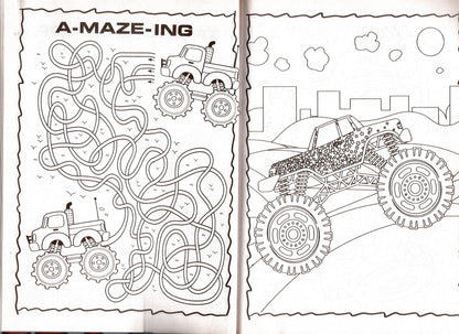 Monster Trucks - Jumbo Coloring & Activity Book