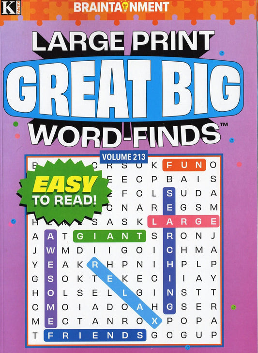 Large Print Great Big Word - Finds (All New Puzzles) - Vol.213