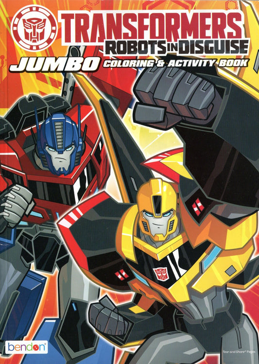 Transformers - Robots in Disguise - Jumbo Coloring & Activity Book