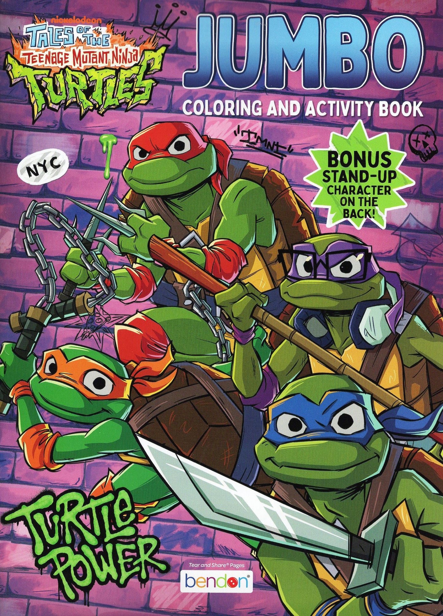 Tales of the Teenage Mutant Ninja Turtles - Turtle Power - Jumbo Coloring & Activity Book