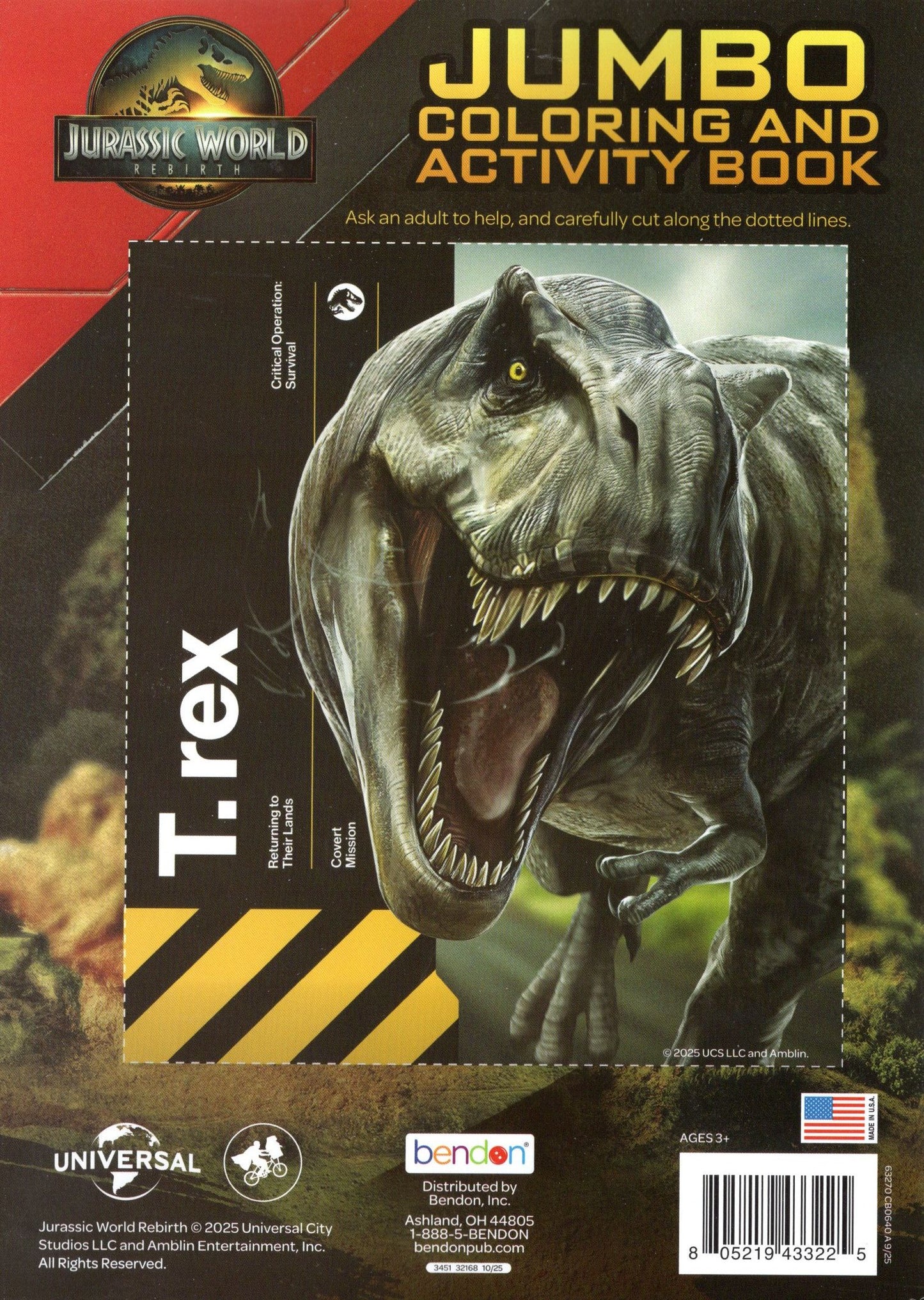 Jurassic World - Jumbo Coloring & Activity Book