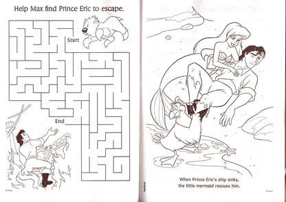 The Little Mermaid Spirit Bright & Cinderella Travel in Style - Coloring Books