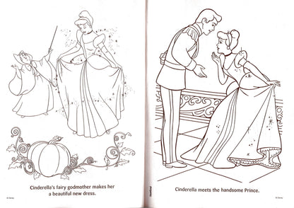 The Little Mermaid Spirit Bright & Cinderella Travel in Style - Coloring Books