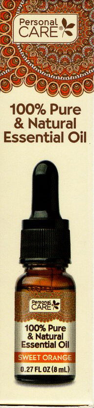 Personal Care 100% Pyre & Natural Essential Oil Sweet Orange 0,27 0z (Set of 2)