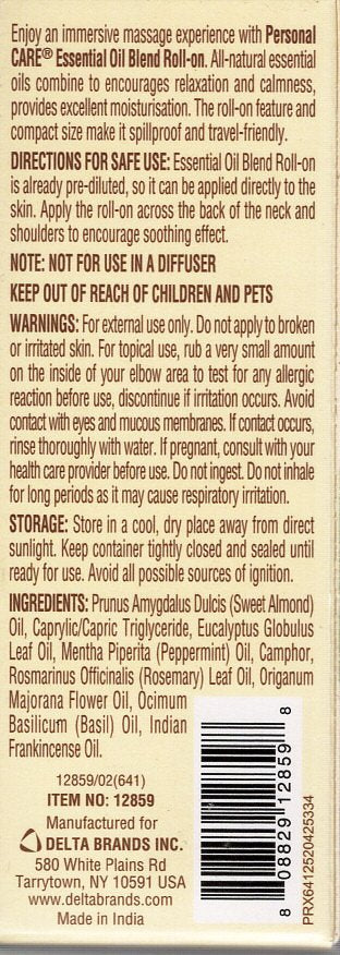 Personal Care Essential Oil Blend Roll-on Soothe 10mL 0.33 fl oz Set of 2 Packs